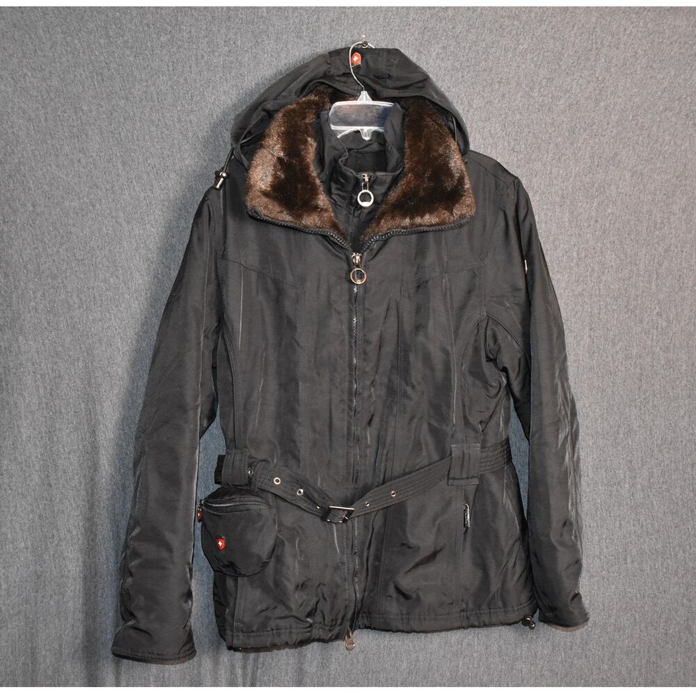 Wellensteyn Zermatt Women's Large Winter Jacket Outdoor Utility Pockets Parka